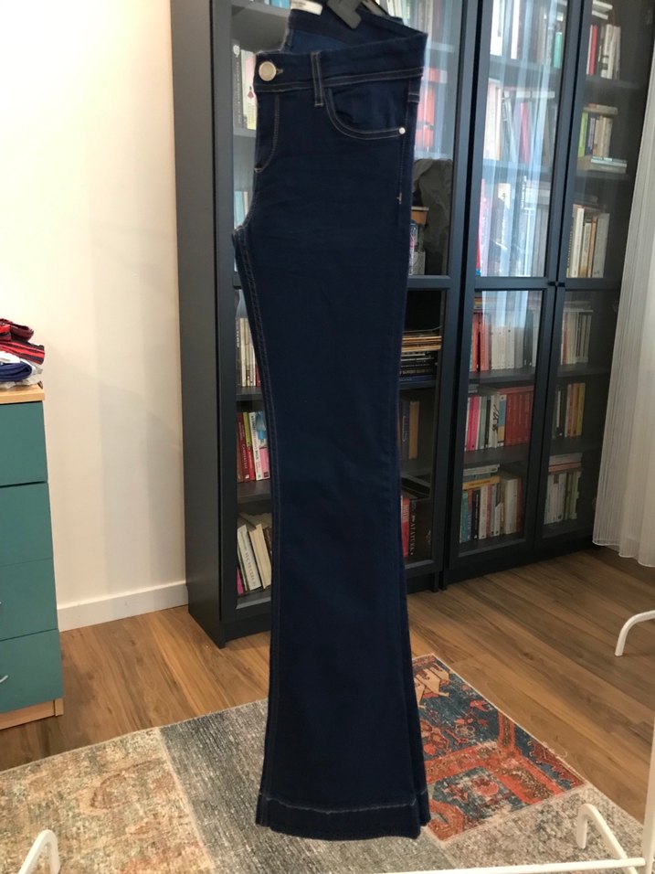 Stradivarius marka şık Kadın Lacivert pantolon özel koleksiyon - Görsel 5