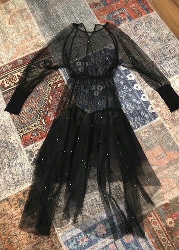 Twist marka wednesday addams temalı gotik elbise - Görsel 6