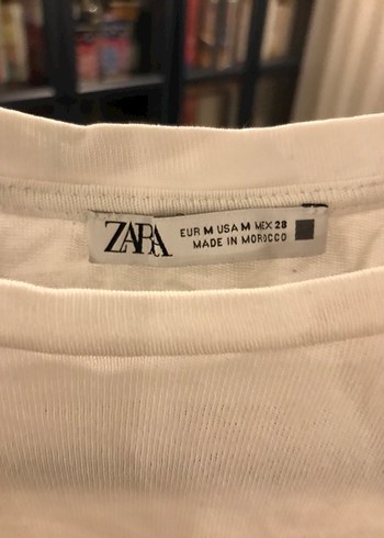 Beyaz Baskılı Zara marka Kadın Tişört Vincent Van gogh temalı - Görsel 4