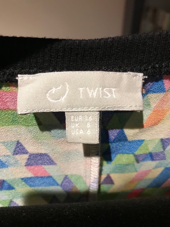 Renkli Bohem Desenli Kısa elbise twist marka - Görsel 3