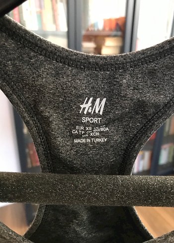 H&m marka Gri Sporcu Sütyeni Mini Boy - Görsel 2