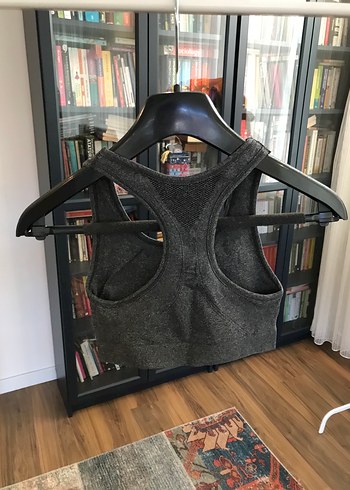 H&m marka Gri Sporcu Sütyeni Mini Boy - Görsel 3