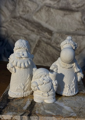 Beyaz Yılbaşı Figürleri 4lü Set - Görsel 2