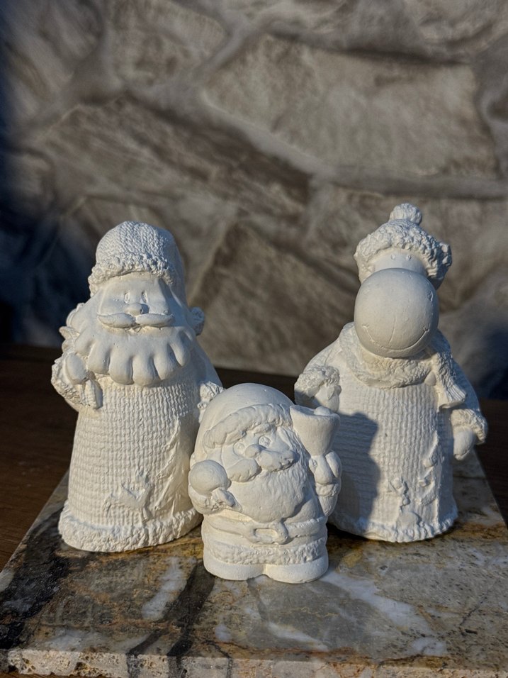 Beyaz  Yılbaşı Figürleri 4lü Set - Görsel 2