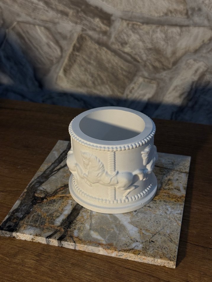 Beyaz Dönen At Figürlü Dekoratif Objeler atlı karınca - Görsel 3