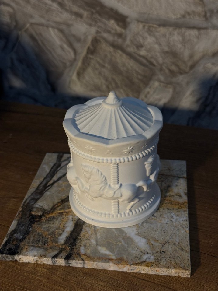 Beyaz Dönen At Figürlü Dekoratif Objeler atlı karınca - Görsel 2