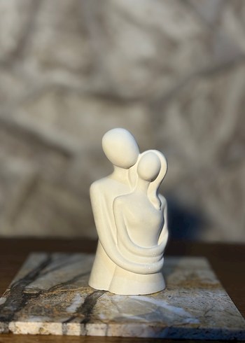 Beyaz Soyut Figürin Dekoratif Obje - Görsel 2