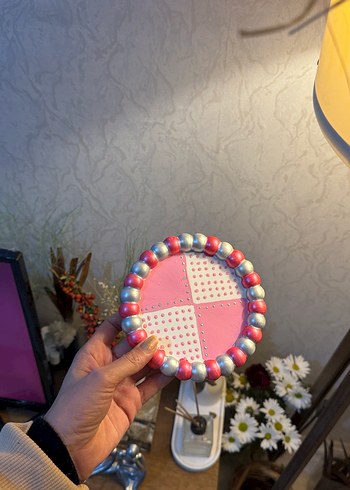 Pembe Bobble tabak - Görsel 3