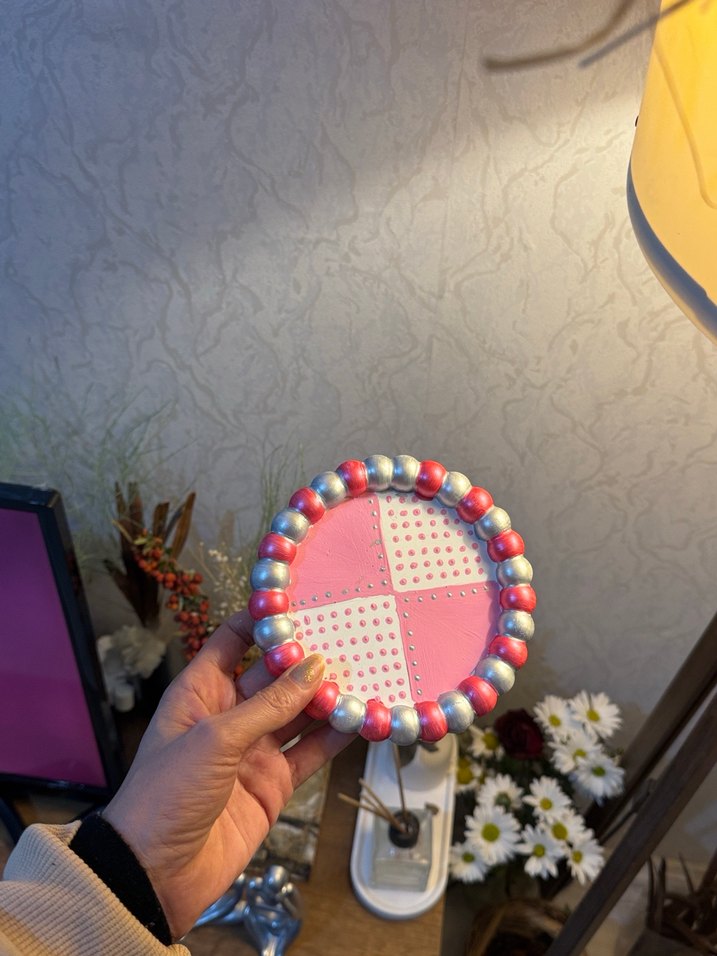 Pembe Bobble tabak - Görsel 3