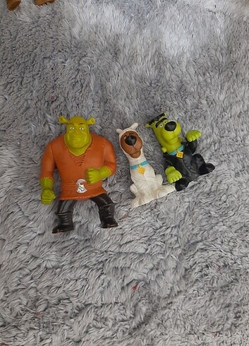 Scooby Doo SHREK Oyuncak Figürler Burger King McDonald's 