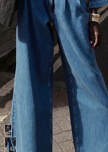Zara Zara geniş paça jean pantolon