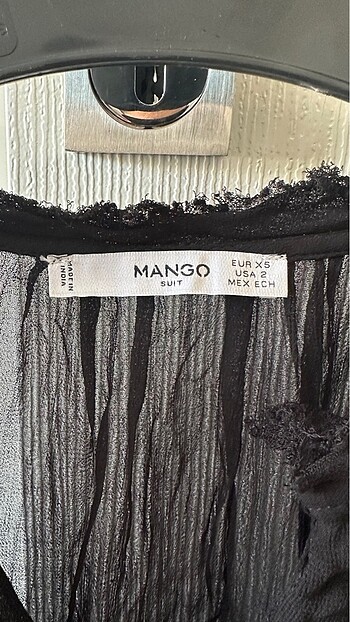Mango Mango Siyah transparan gömlek