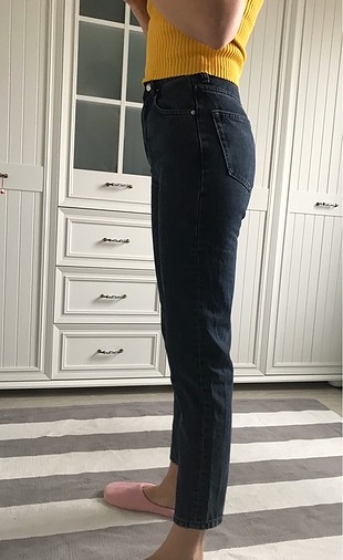 32 Beden gri Renk Zara Mom jean