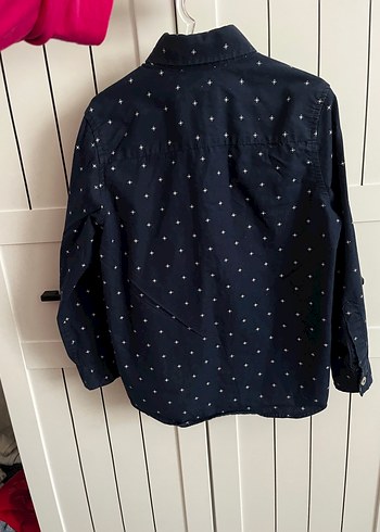 Düğmeli Lacivert Erkek çocuk Gömlek - Görsel 2