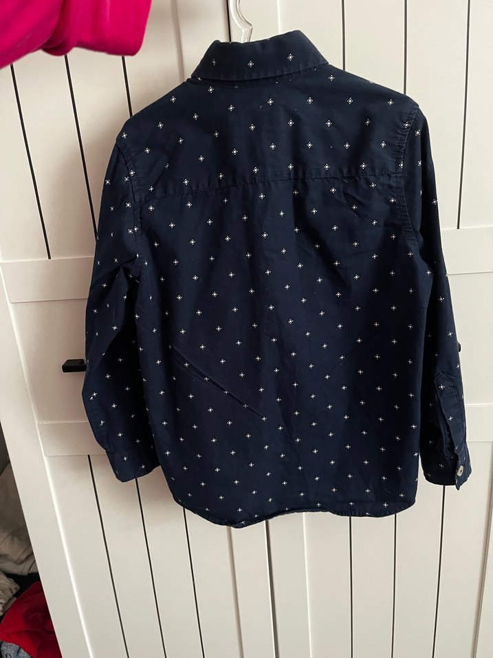 Düğmeli Lacivert Erkek çocuk Gömlek - Görsel 2