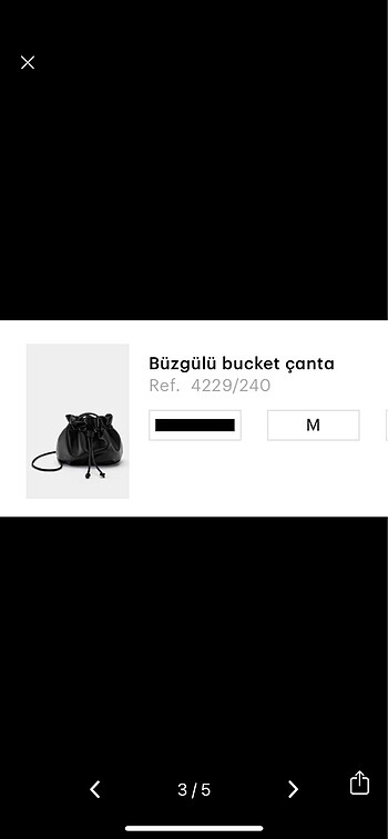 Beden Pull and bear büzgülü çanta