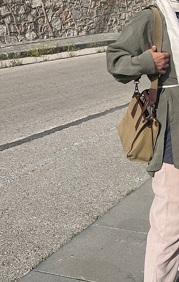  Beden haki Renk Zara çanta orijinal