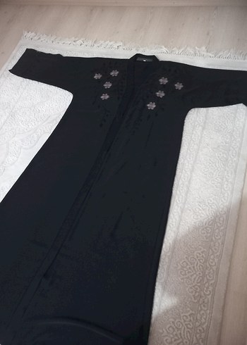 Nakışlı Siyah Uzun Kollu Kadın Kimono