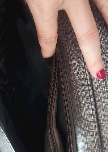 Beden kahverengi Renk Zincir Detaylı Kahverengi Deri Kadın Çanta