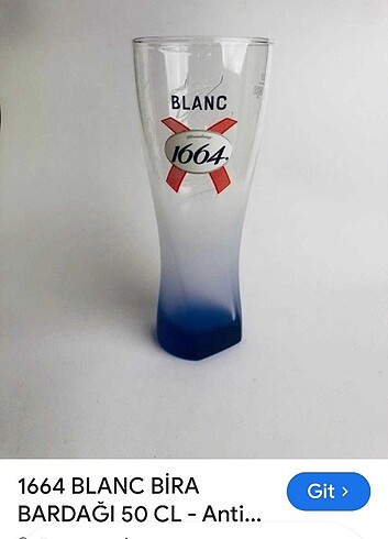 Paşabahçe 1664 BLANC BİRA BARDAĞI 0.33 Cl.