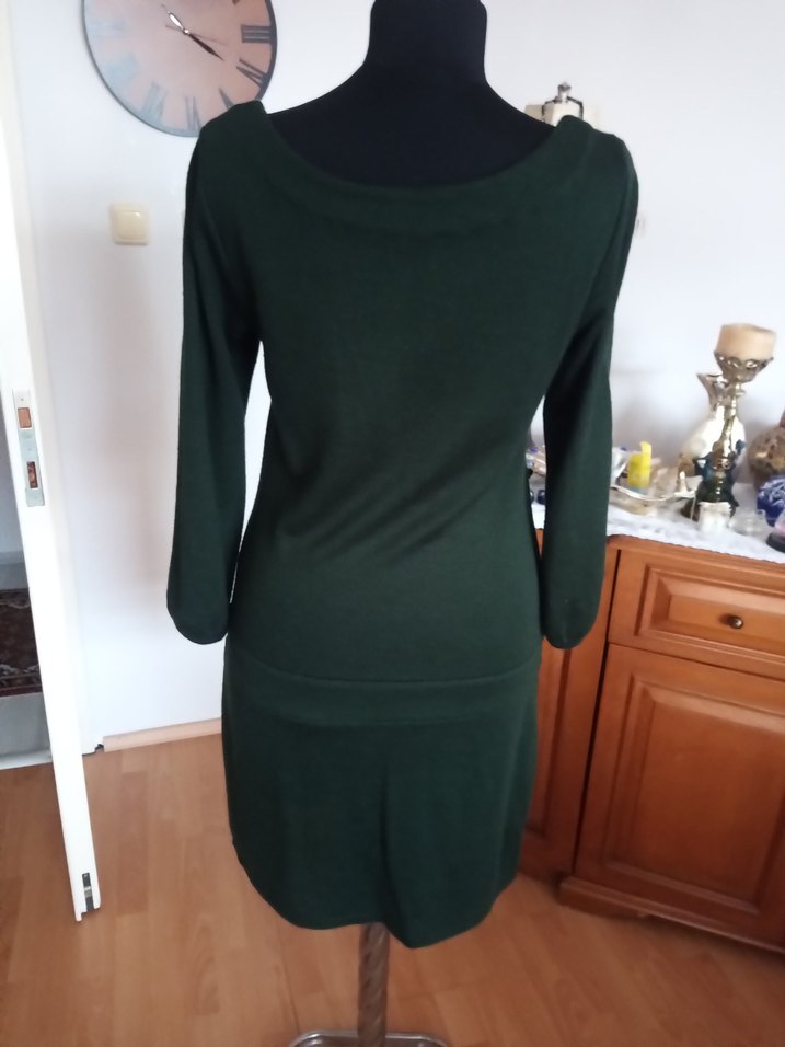 Yeşil Triko Elbise - Görsel 4