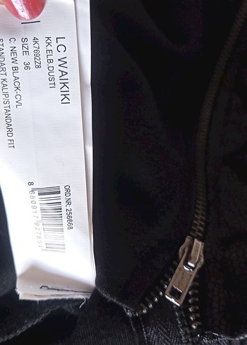 Önü Deri Görünümlü Elbise - Görsel 8