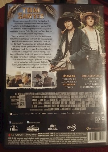 Tom Sawyer filmi DVD - Görsel 2