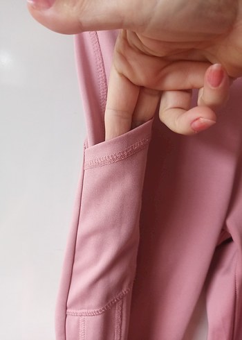 Pembe Spor Tayt - Görsel 5