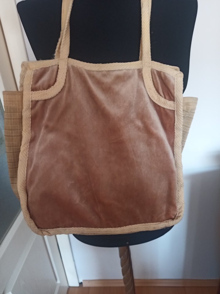 Kadife Etnik Desenli Heybe Çanta - Görsel 3