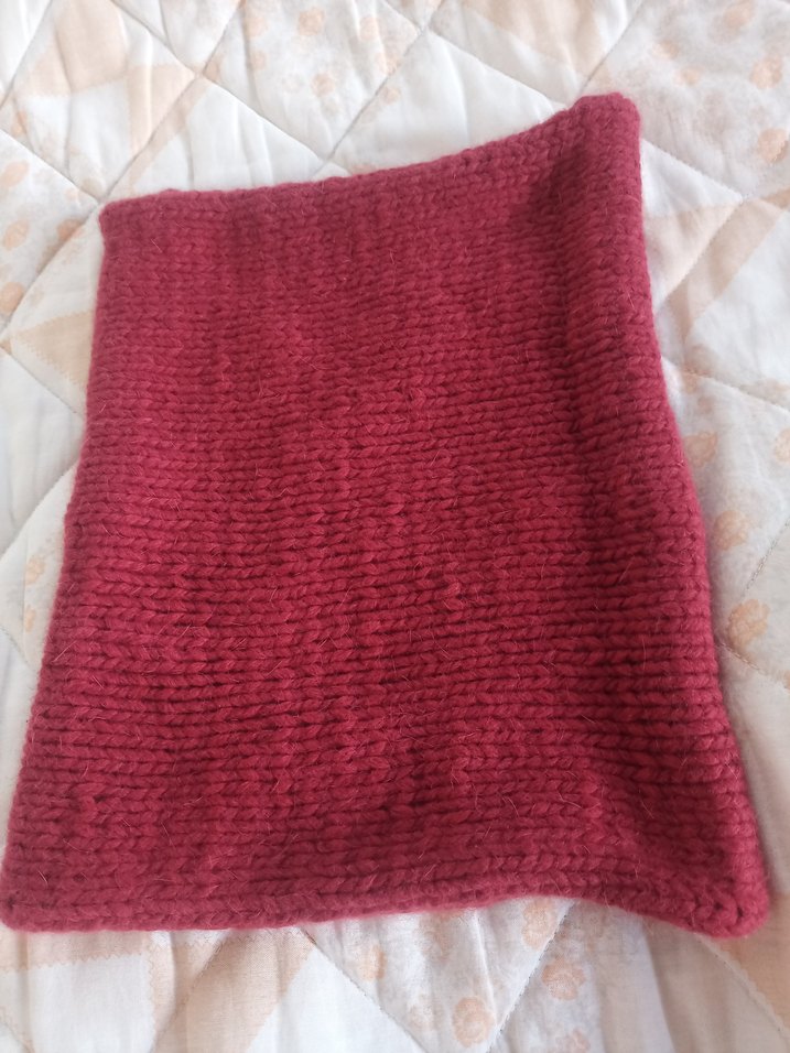 Bordo Örgü Kadın Boyunluk - Görsel 3