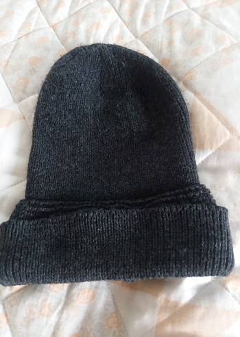 Gri Örgü Bere - Görsel 3