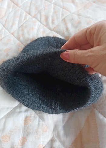 Gri Örgü Bere - Görsel 2