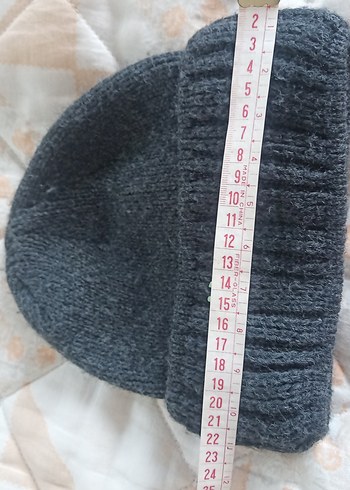 Gri Örgü Bere - Görsel 4