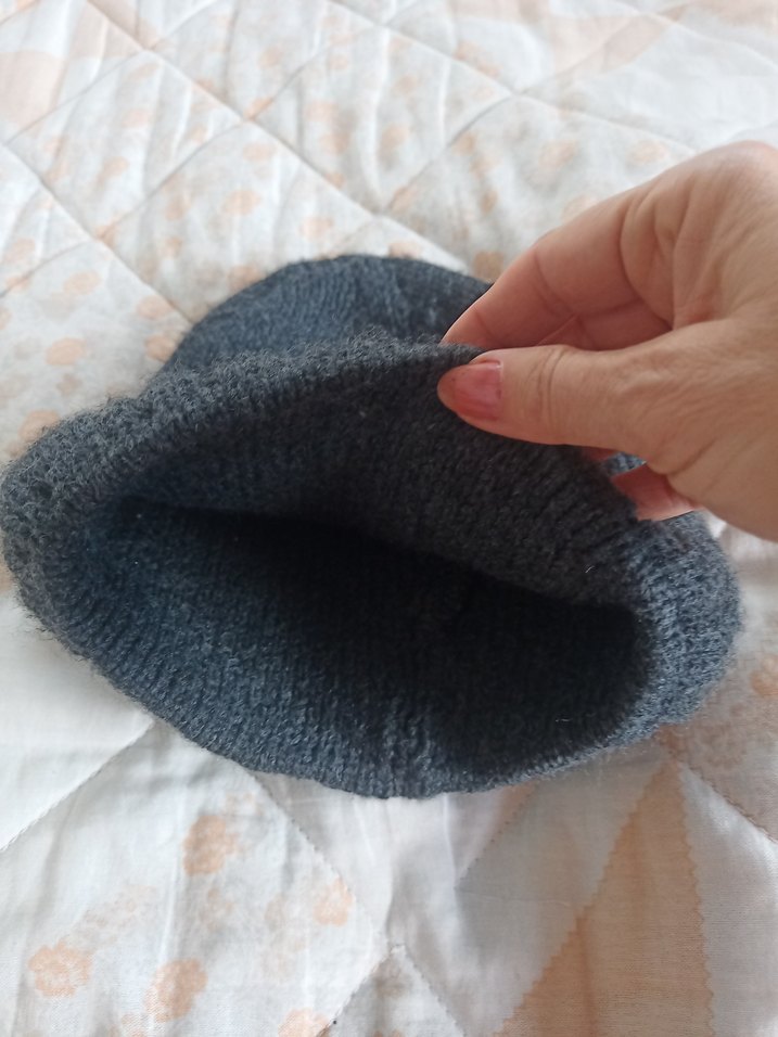 Gri Örgü Bere - Görsel 2