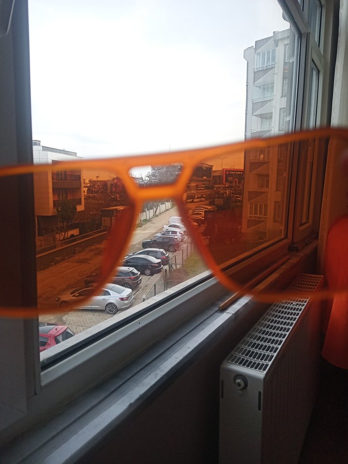 Turuncu Kadın Güneş Gözlüğü - Görsel 5