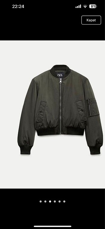 Zara cepli bomber mont