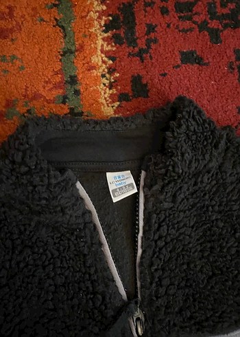 Siyah Erkek Çocuk Uzun Kollu Peluş Sweatshirt - Görsel 2