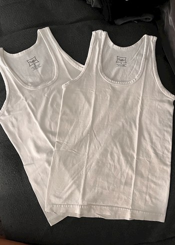 Beyaz Çocuk Atlet 2'li Paket