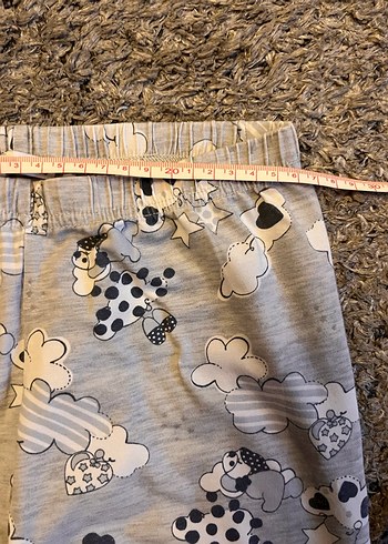 8 Yaş Beden gri Renk Kız Çocuk Pijama Takımı