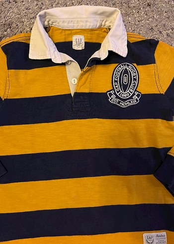 GAP Erkek Çocuk Sarı Çizgili Sweat - Görsel 8