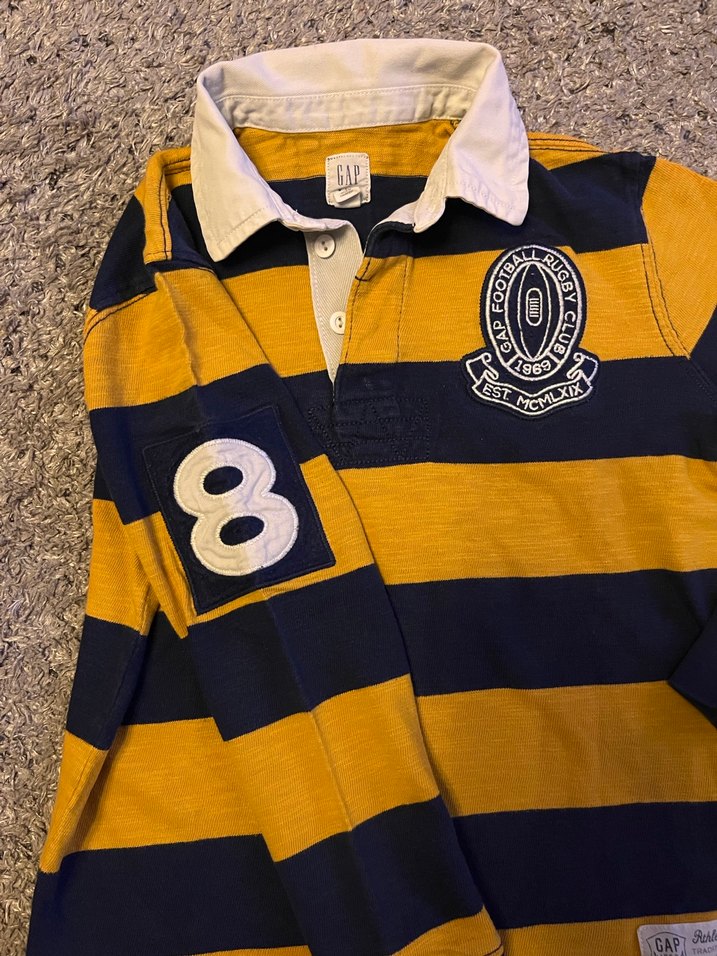 GAP Erkek Çocuk Sarı Çizgili Sweat - Görsel 3