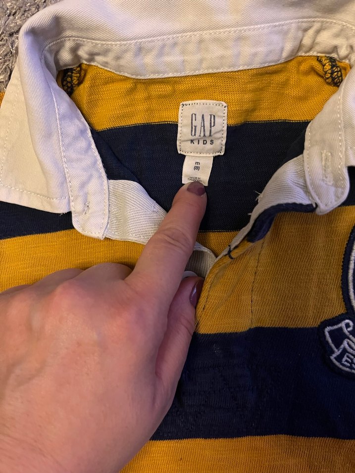 GAP Erkek Çocuk Sarı Çizgili Sweat - Görsel 4