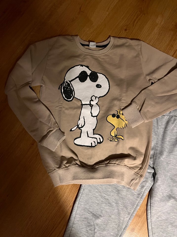 Gri Baskılı Kız Eşofman Takımı - Görsel 3