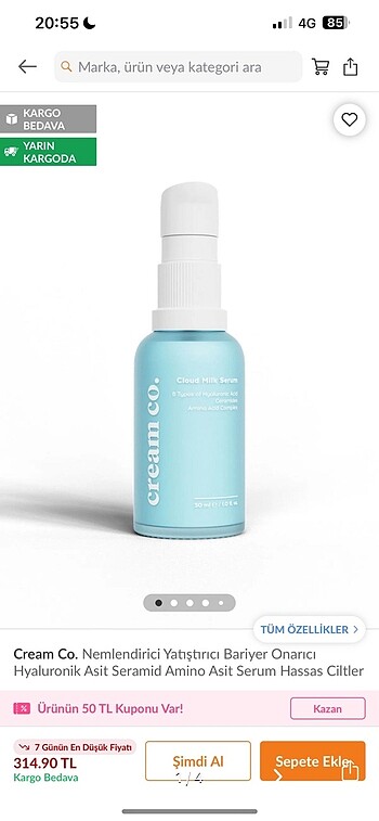 cream co nemlendirici