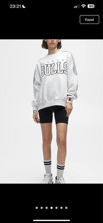 xs Beden gri Renk pull and bear sweatshirt