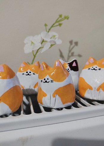 Renkli Turuncu Kedi Biblo Seti - Görsel 2