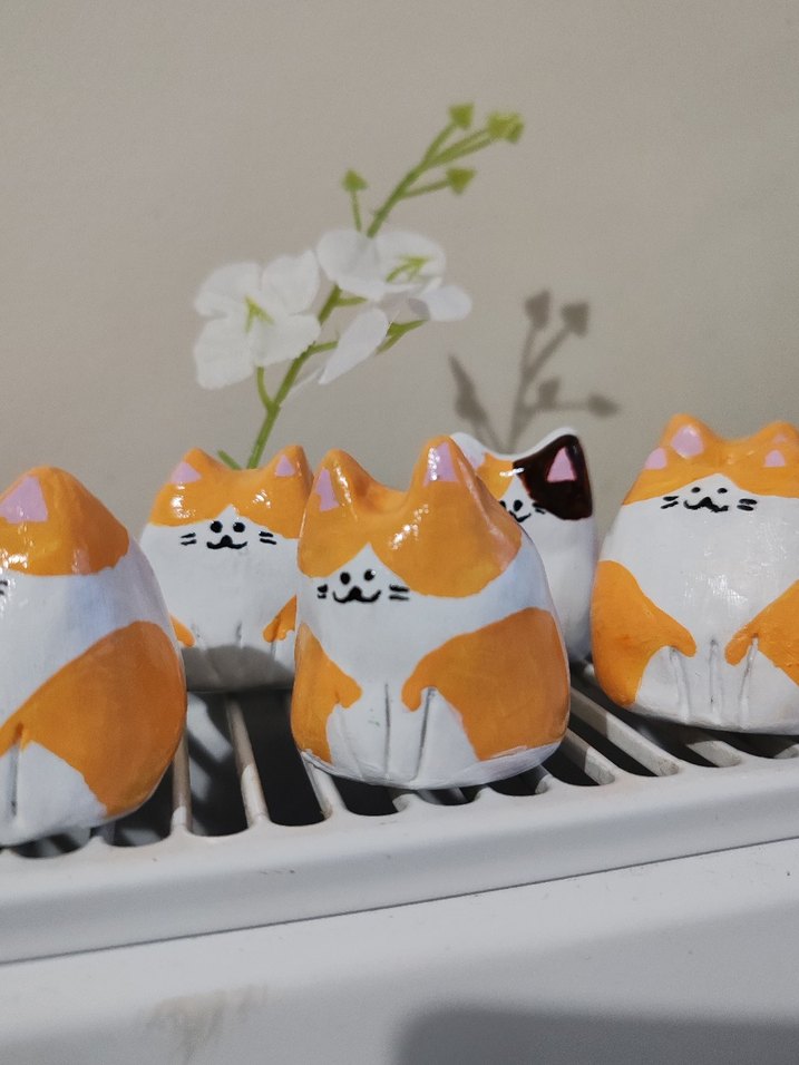 Renkli Turuncu Kedi Biblo Seti - Görsel 2