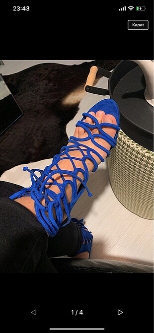 Zara marka parlement mavisi topuklu ayakkabı ve elle marka topuk