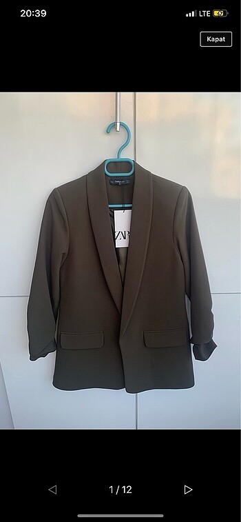 Zara yeni ve etiketli blazer ceket ve Zara marka kemer