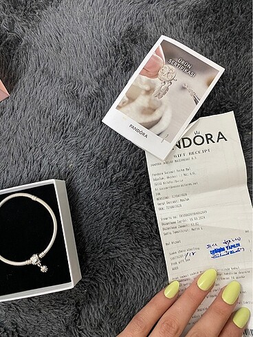  Beden beyaz Renk PANDORA PAPATYALI BİLEKLİK